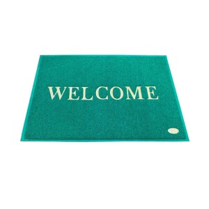 Non-slip rubber Brand Welcome Green Color 40cmx60cm