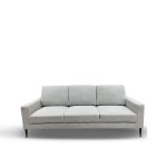 F1220-A Sofa 3 seaters (SH4501A-77) Color-Black